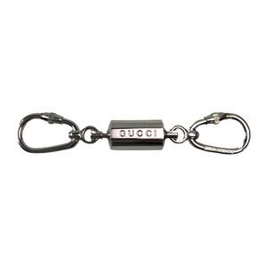 Gucci Silver Tone Metal Key Ring Connector Carabiner Clip Made In Italy